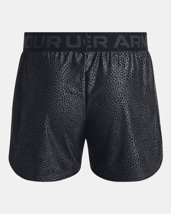 Girls' UA Play Up Printed Shorts, Black, pdpMainDesktop image number 1